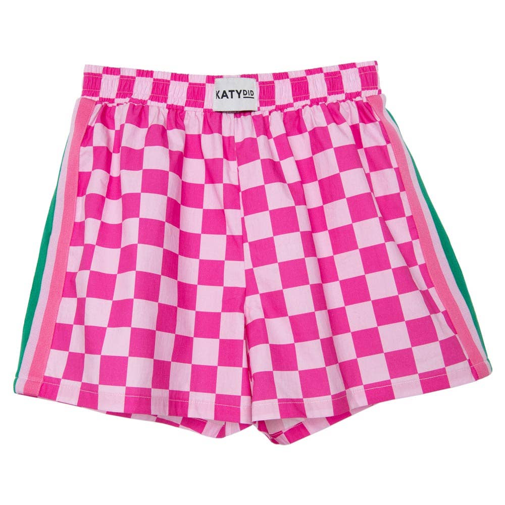 Pink Crush Check Shorts
